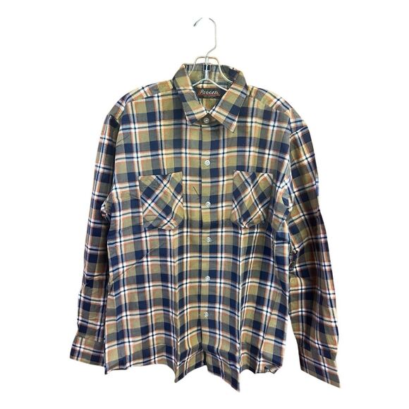 Rugged Men’s Cotton Lightweight flannel Shirt Sz L NWOT - Picture 1 of 6